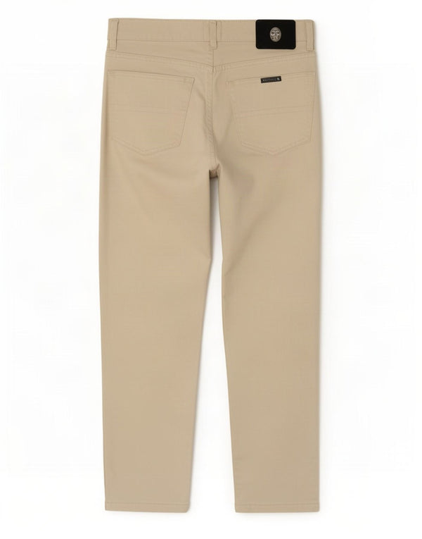 Pantalón Casual Hombre Trussardi Recto W34 L28 Algodón Beige