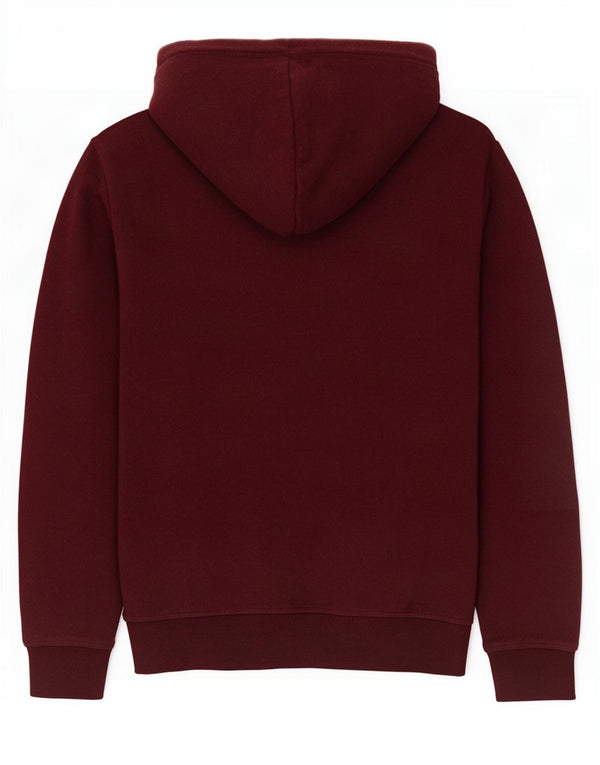 Superdry Hombre Sudadera Con Capucha Y Cremallera De Algodón Granate Medio