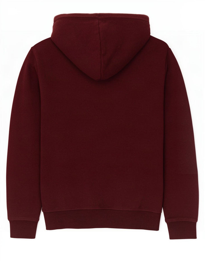 Superdry Hombre Sudadera Con Capucha Y Cremallera De Algodón Granate Medio