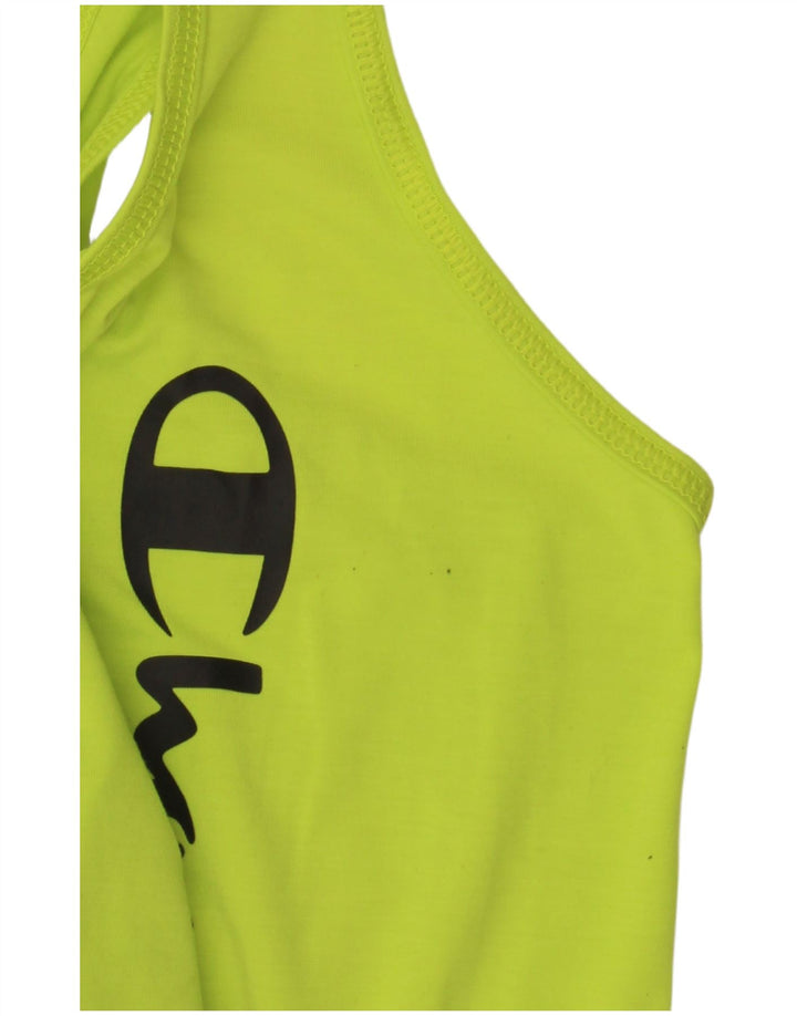 Champion Camiseta Sin Mangas Gráfica Para Mujer UK 40 Grande Verde