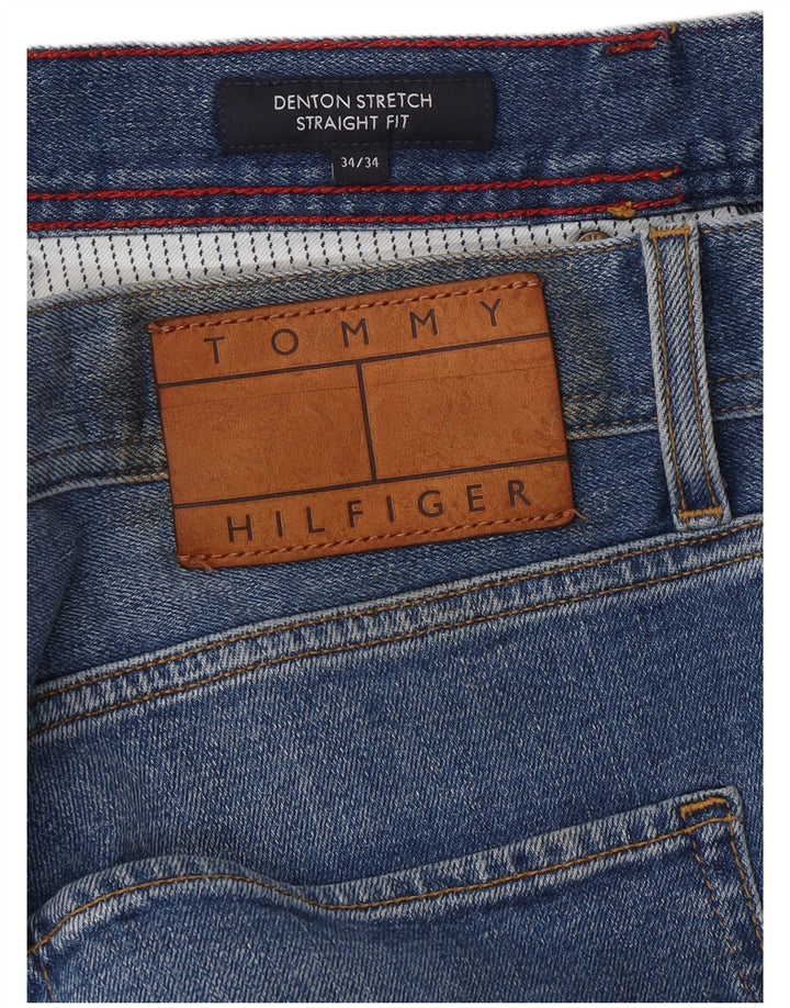 TOMMY HILFIGER Vaqueros rectos Denton para hombre W34 L34 Algodón azul