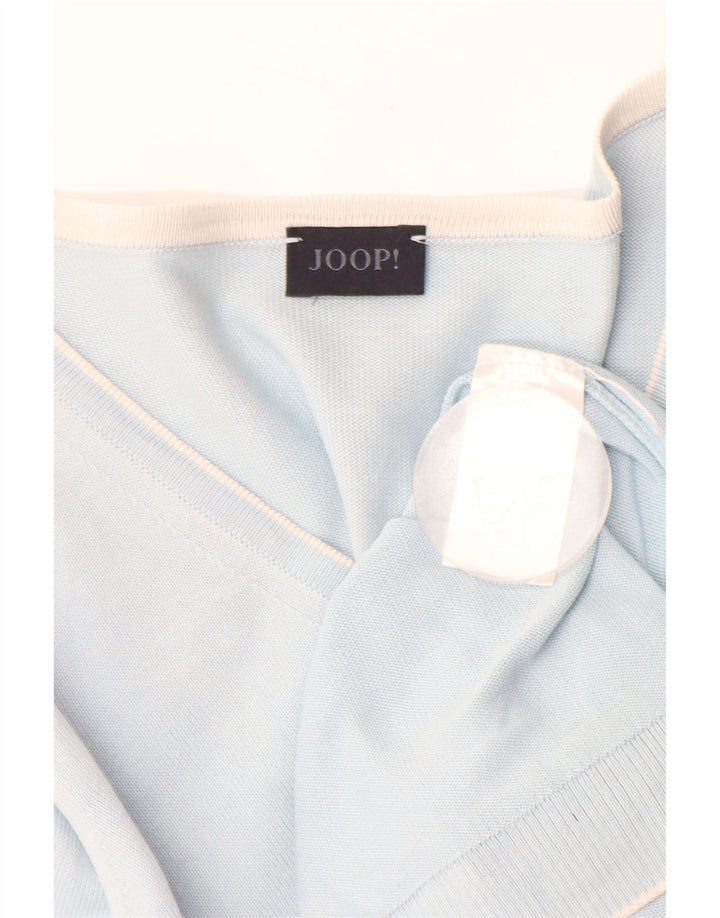 JOOP Jersey con Cuello en V para Mujer EU 38 Azul Medio Algodón