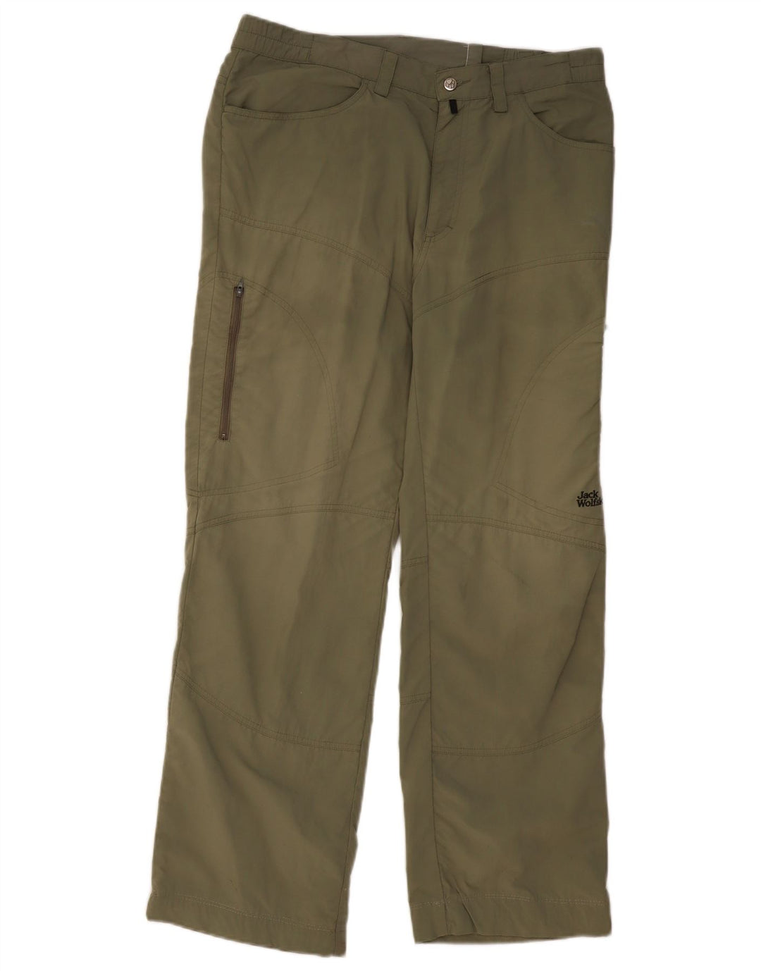 JACK WOLFSKIN Pantalón cargo recto de viaje para hombre Grande W34 L30 Caqui
