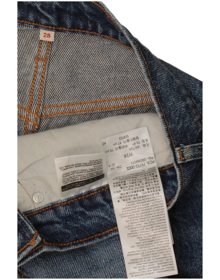 Levi's Mujer Falda Vaquera Desgastada W28 Algodón Azul Medio