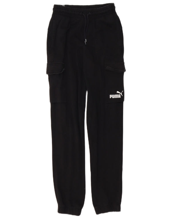 Puma Hombre Cargo Chándal Pantalones Joggers XS Algodón Negro