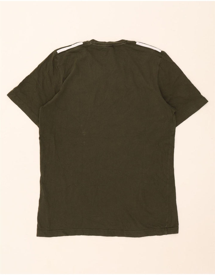 Adidas Hombre Camiseta Top Small Caqui Algodón