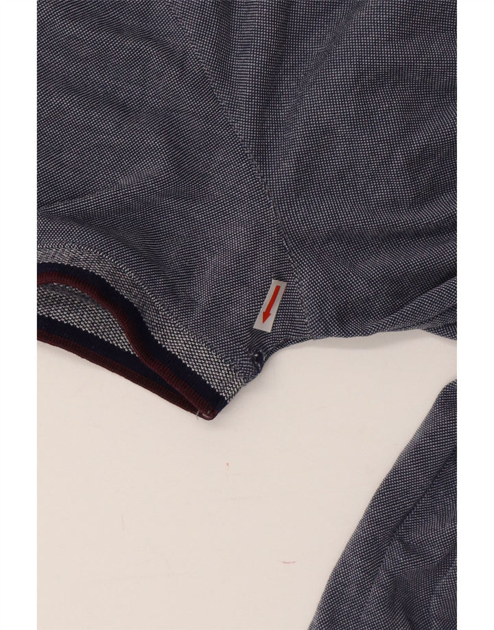 TED BAKER Mens Polo Shirt Size 2 Small Navy Blue Modal Vintage Ted Baker and Second-Hand Ted Baker from Messina Hembry 