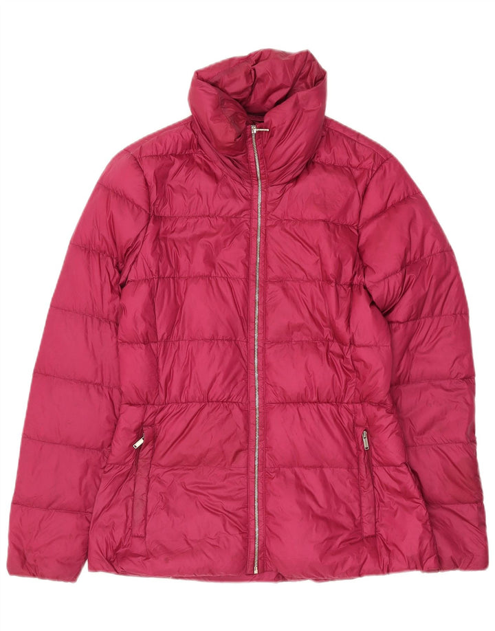 Massimo Dutti Chaqueta Acolchada Mujer UK 40 Small Rosa Nylon