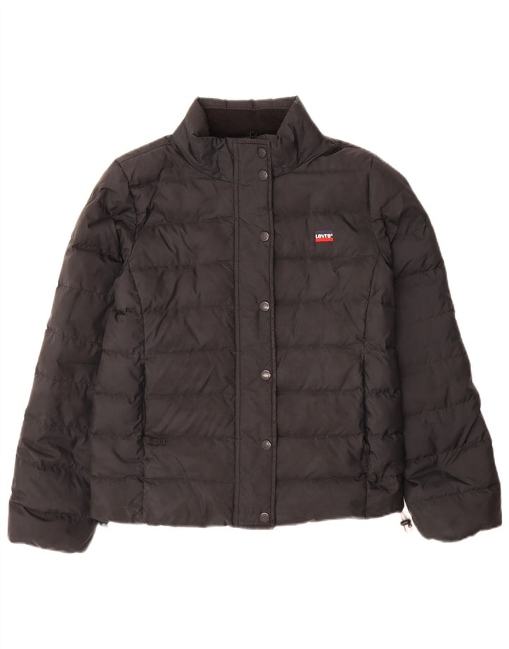Levi's Chaqueta acolchada holgada para mujer UK 6 XS Poliéster negro