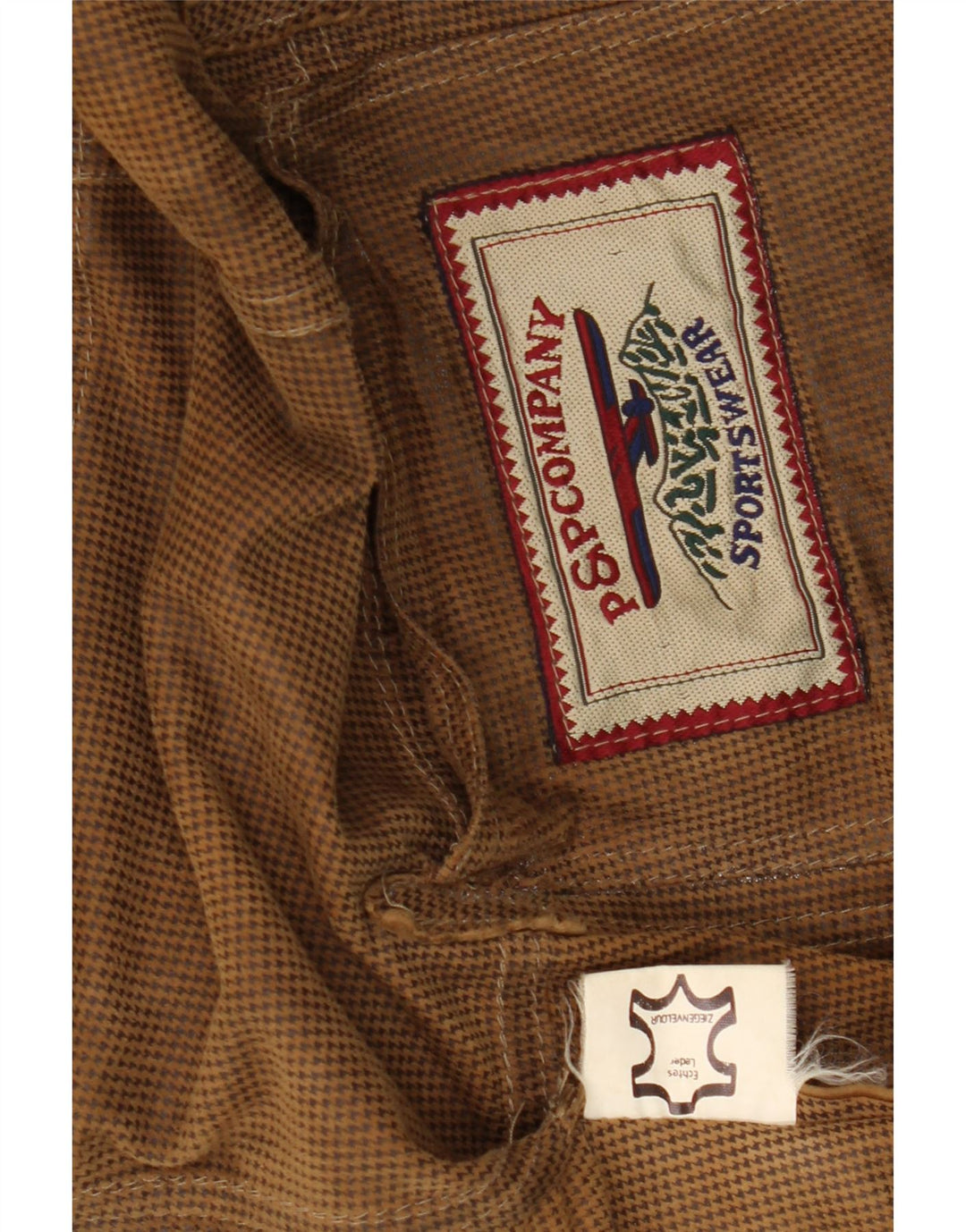 VINTAGE Chaqueta Blazer de ante de 2 botones para hombre Reino Unido 42 XL Cuero marrón
