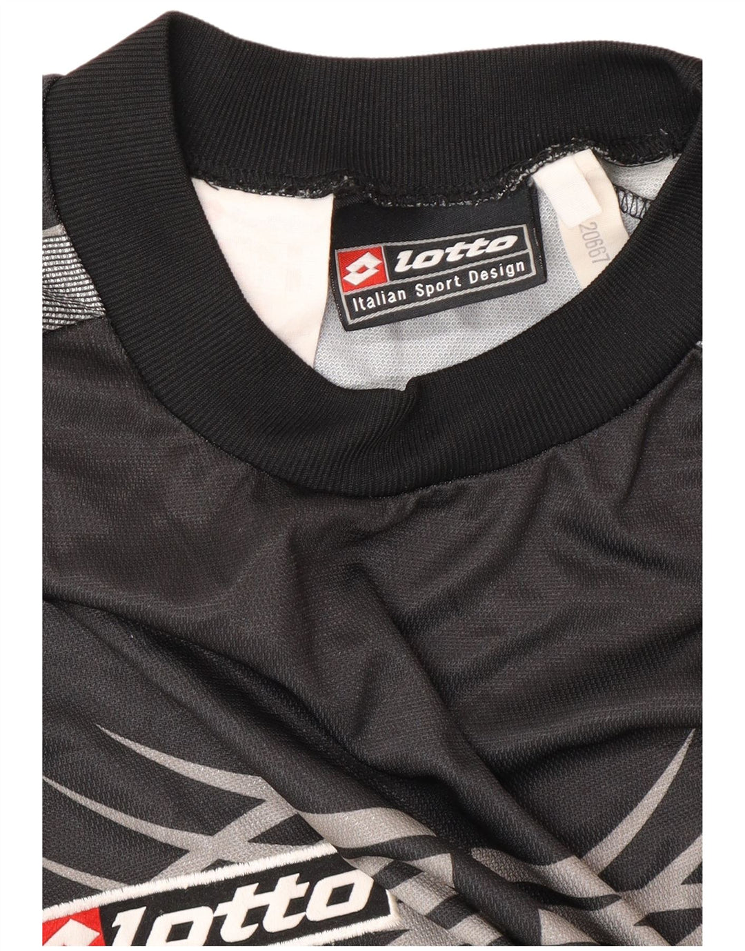 LOTTO Mens Juventus 2001-2002 Home Graphic Jersey Top Grande Negro Deportes