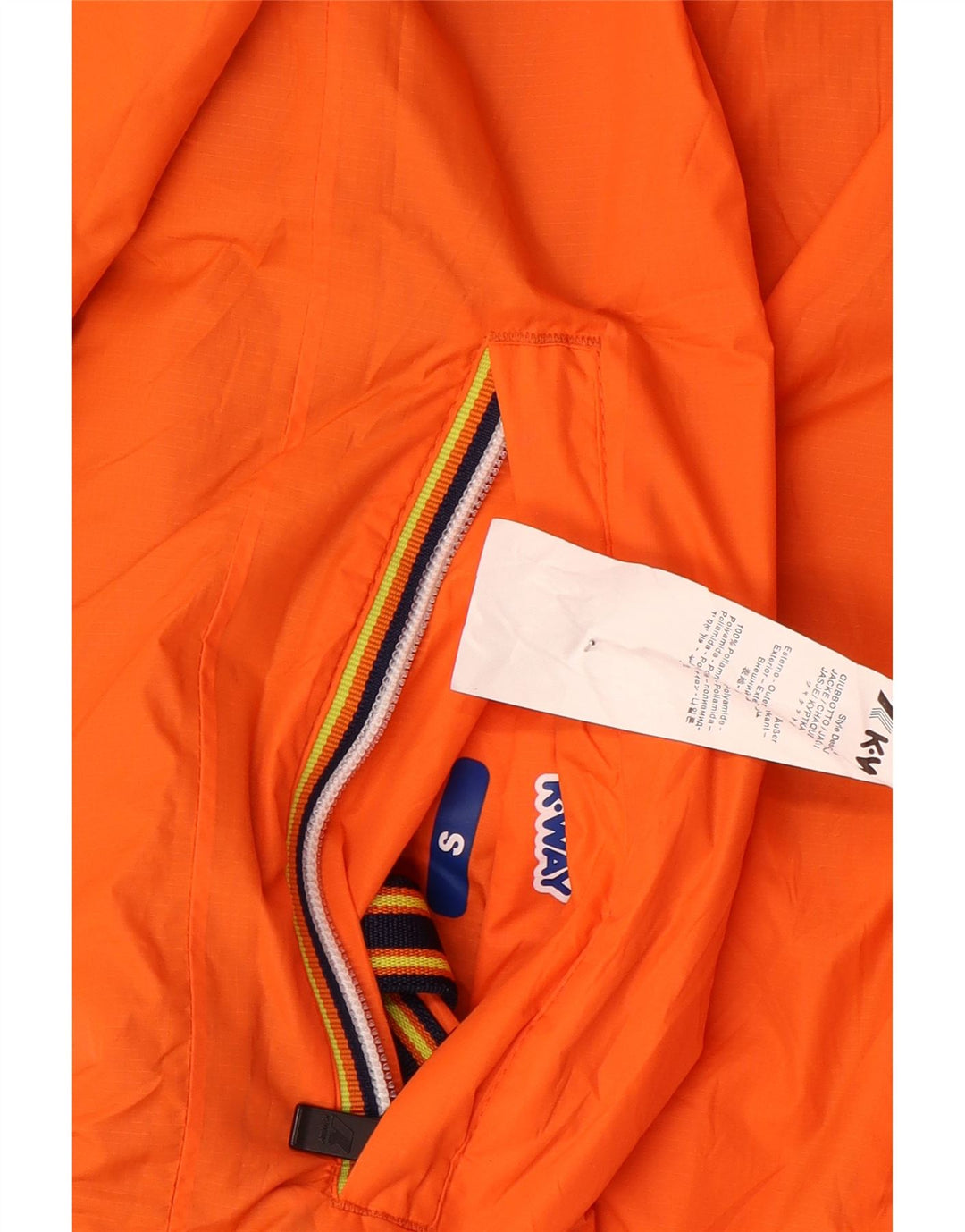 K-WAY Chaqueta reversible con capucha para hombre UK 36 Small Grey Polyamide