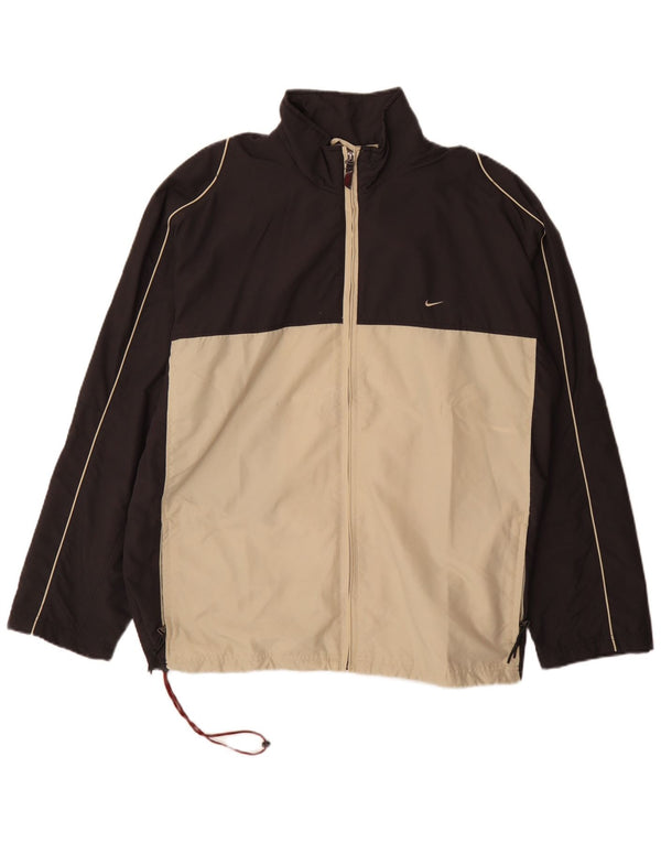 Nike Hombre Chándal Top Jacket XL Negro Colorblock Poliéster Deportes