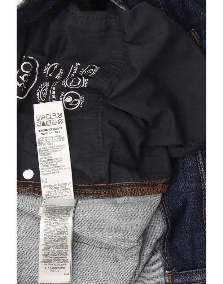 Marks & Spencer Vaqueros ajustados regulares para hombre W36 L31 Algodón azul marino