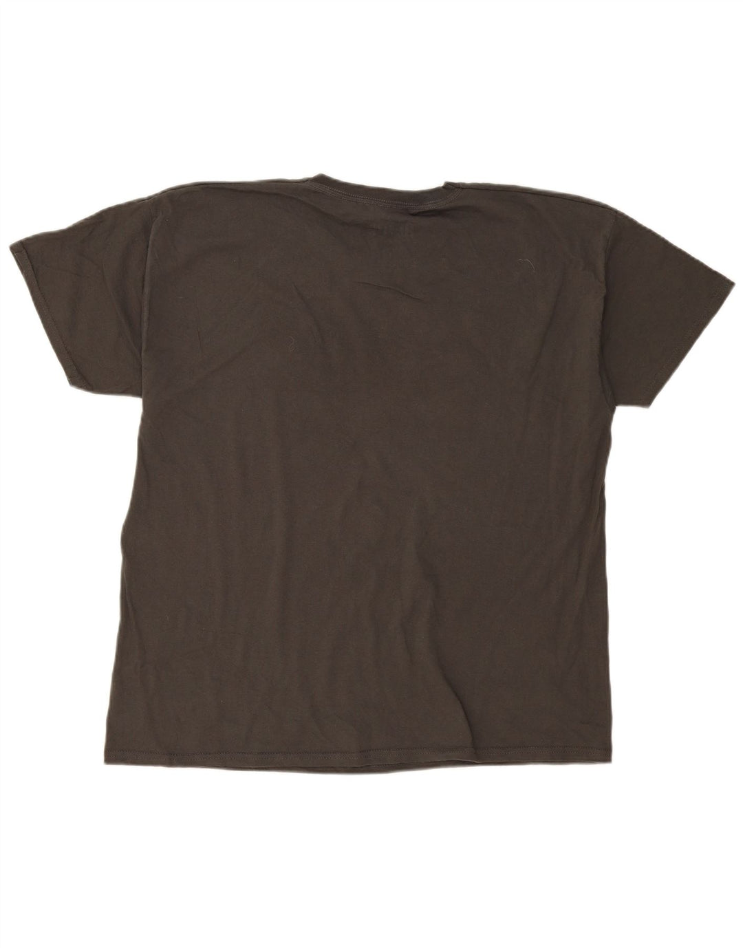 Camiseta gráfica AC/DC para hombre con banda grande de algodón gris