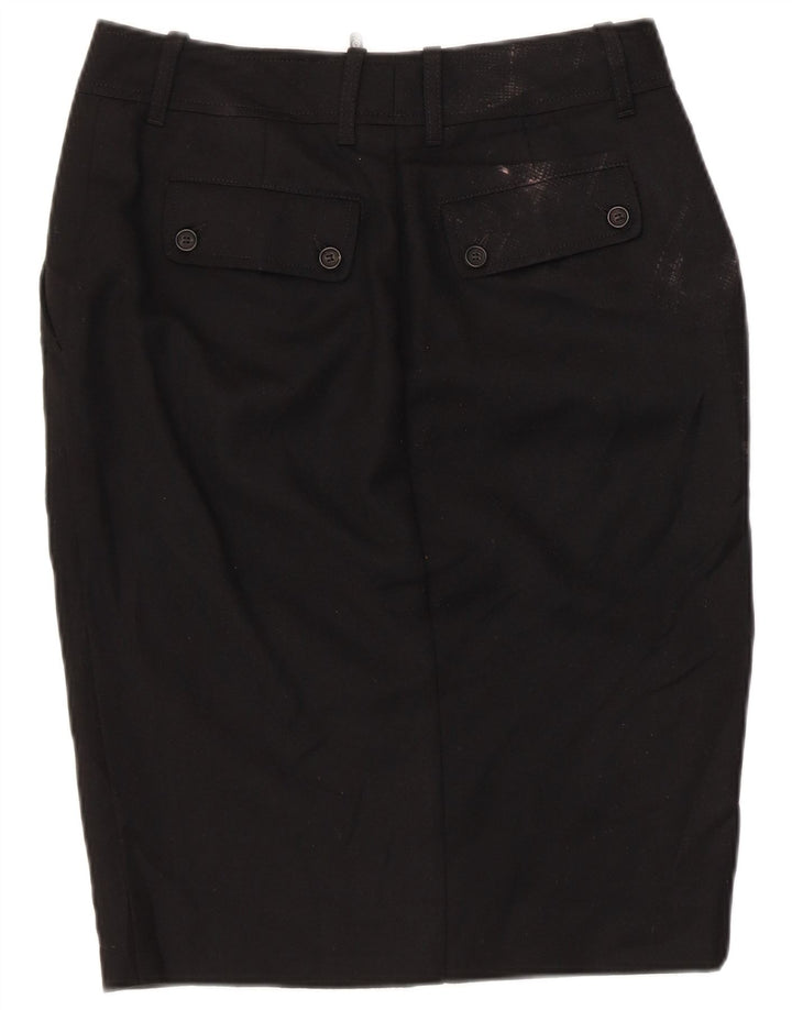 Belstaff Falda lápiz gráfica para mujer IT 44 Medium W30 Lana negra