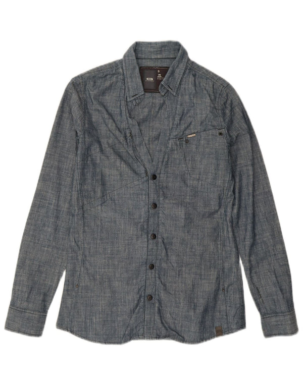 Camisa gráfica para mujer G-Star UK 40 Small Algodón azul marino