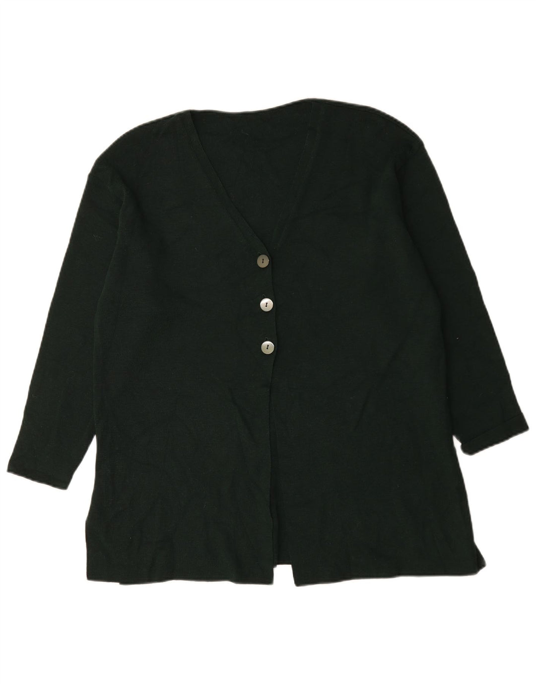 Marks & Spencer Suéter tipo cárdigan extragrande para mujer Reino Unido 12 Lana verde medio
