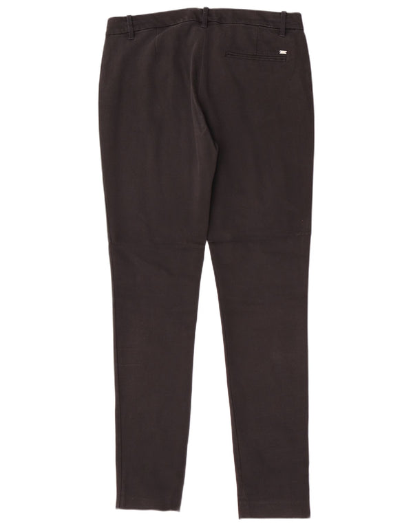 Tommy Hilfiger Pantalones casuales ajustados para mujer US 8 Medium W30 L31 Negro