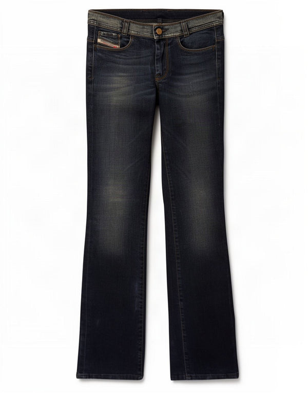 Diesel Mujer Soozy Slim Bootcut Jeans W27 L34 Algodón Azul Marino