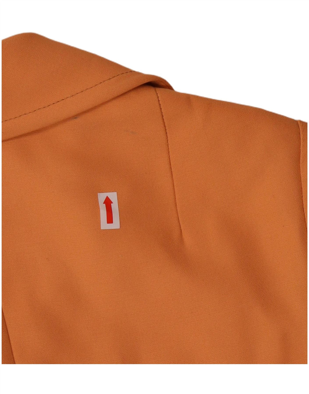 Vintage Mujer 3 Botones Blazer Chaqueta IT 42 Viscosa Naranja Mediana