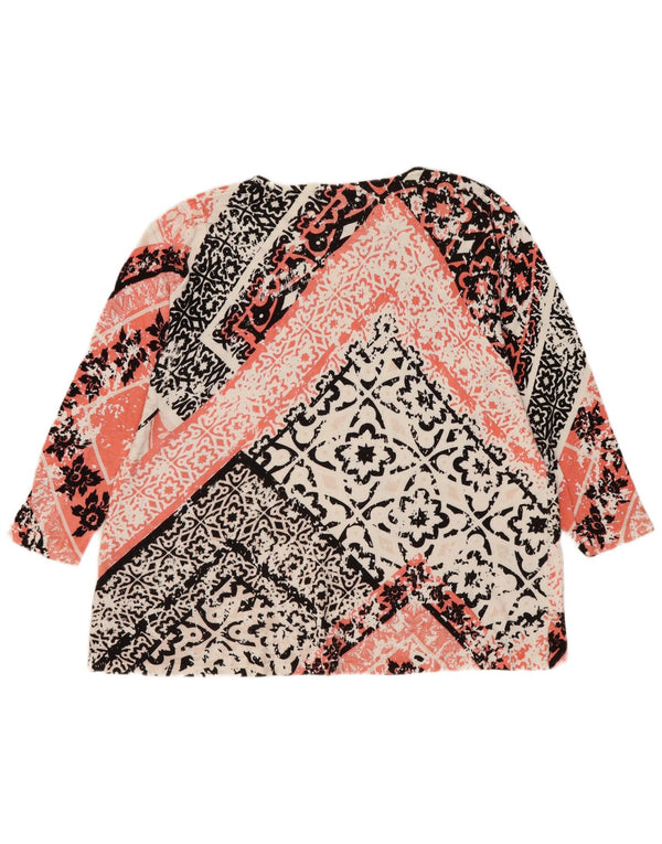 Marks & Spencer Top para Mujer Manga 3/4 UK 44 Grande Multicolor Floral