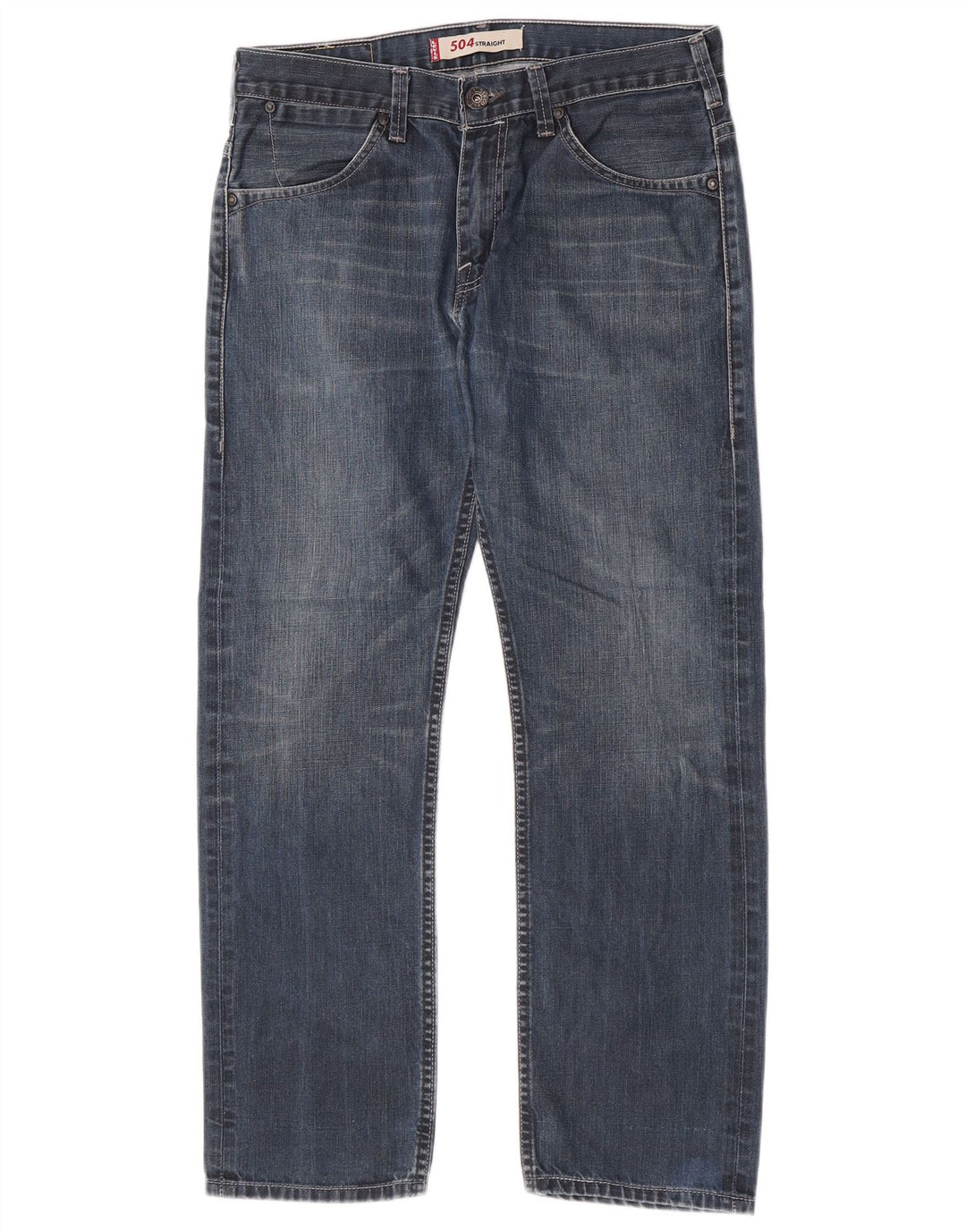 Levi's Hombre 504 Vaqueros Rectos W32 L27 Algodón Azul