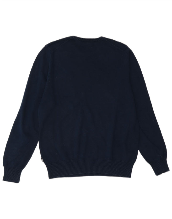 GIAN MARCO VENTURI Jersey de cuello redondo para mujer UK 44 Azul marino mediano