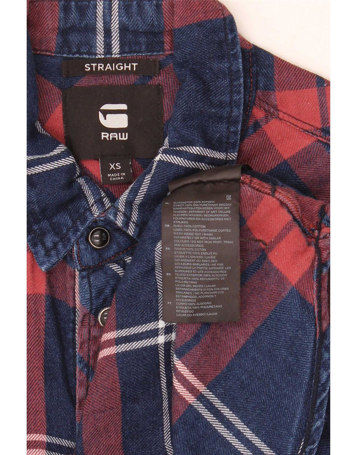 G-Star Hombre Camisa De Franela XS Algodón A Cuadros Multicolor