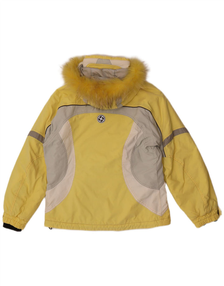 Colmar Chaqueta de esquí con capucha para mujer EU 42 XL Poliamida color block amarillo