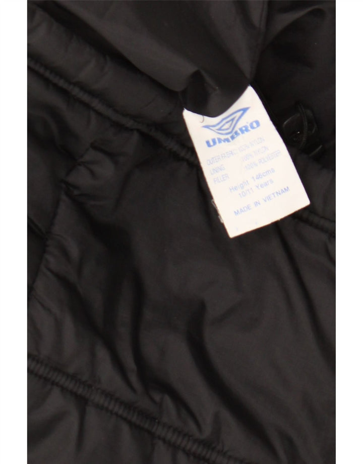 Umbro Chaqueta acolchada para niño 10-11 años Nylon negro