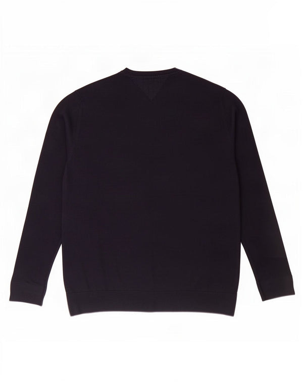 Tommy Hilfiger Jersey con Cuello en V para Hombre XL Azul Marino Algodón