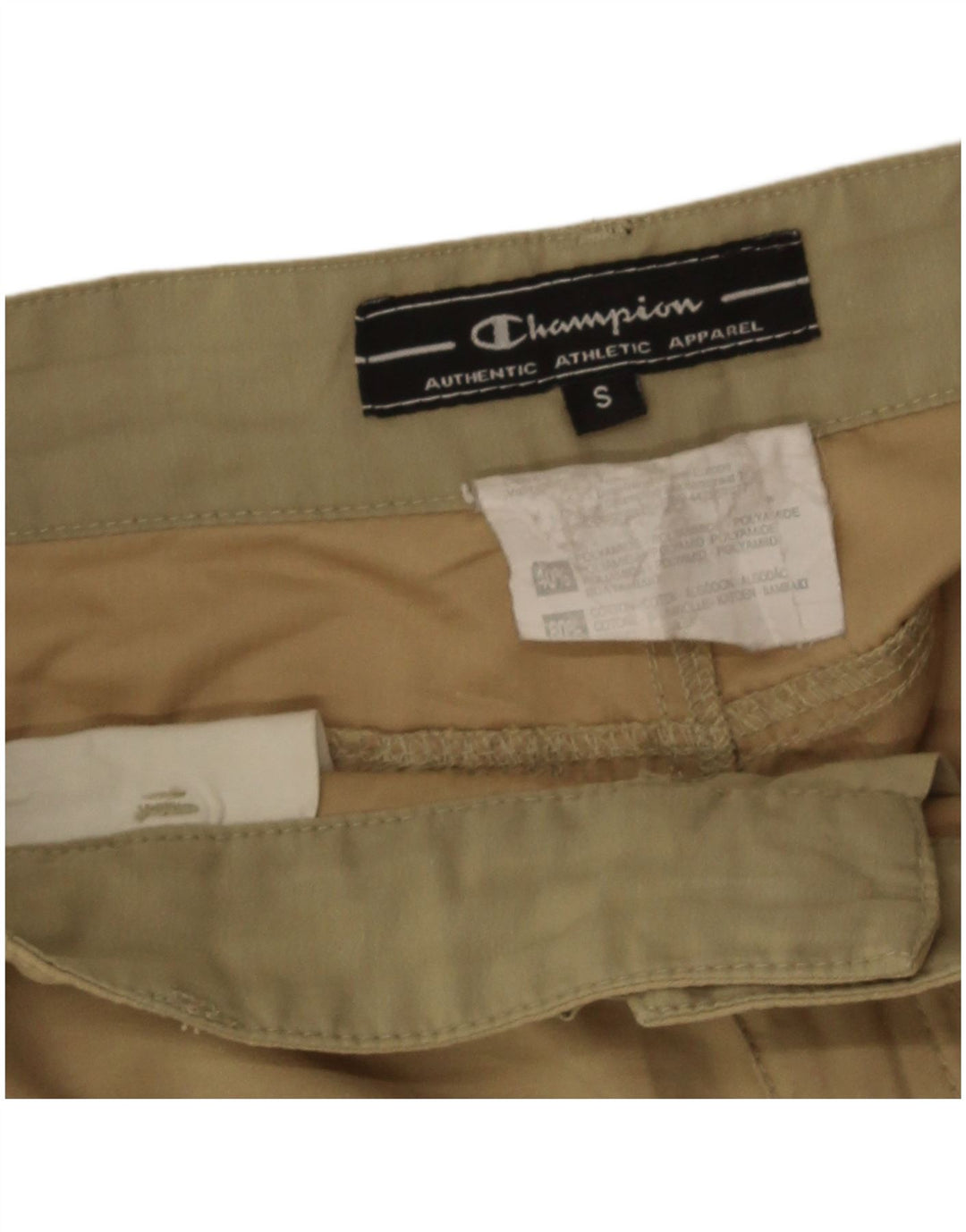 Champion Pantalones Cortos Cargo Para Hombre Pequeños W28 Beige