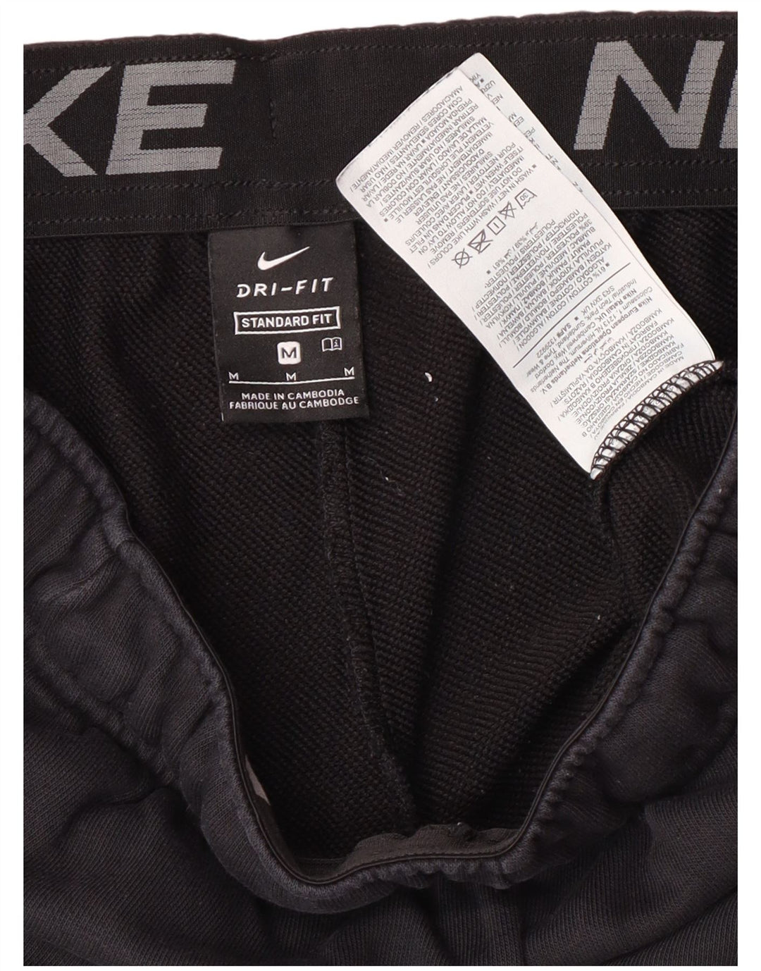 Nike Pantalones De Chándal De Ajuste Estándar Joggers Medium Black Sports - Hombre