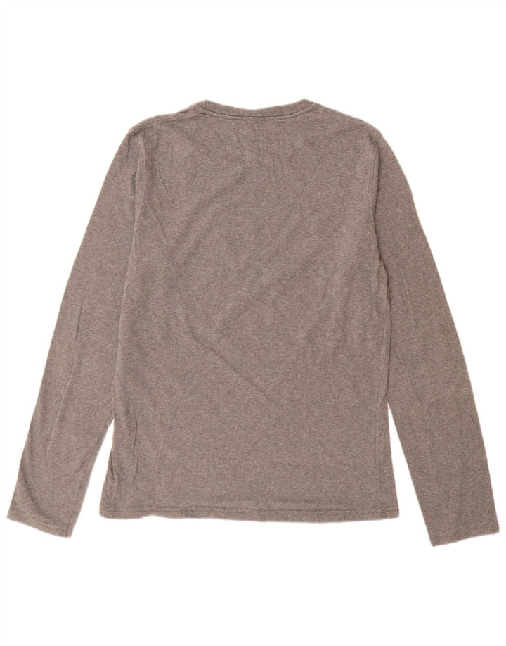 Benetton Camiseta Estampada De Niño Manga Larga 15-16 Años Gris Medio Moteado