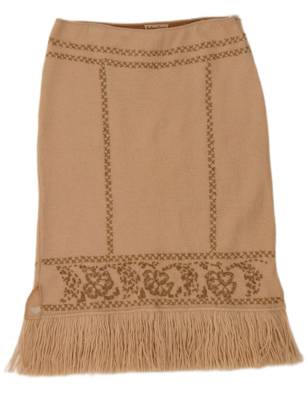 Marlboro Classics Falda Recta Para Mujer Grande W32 Beige Floral