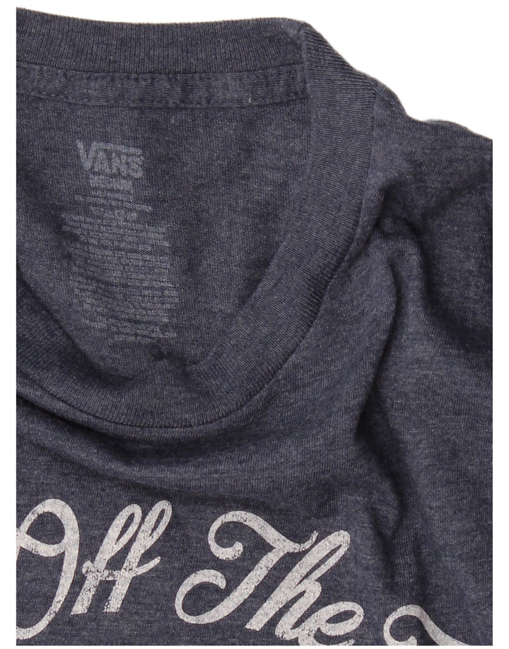 VANS Hombre Camiseta Gráfica Top Medium Azul Marino