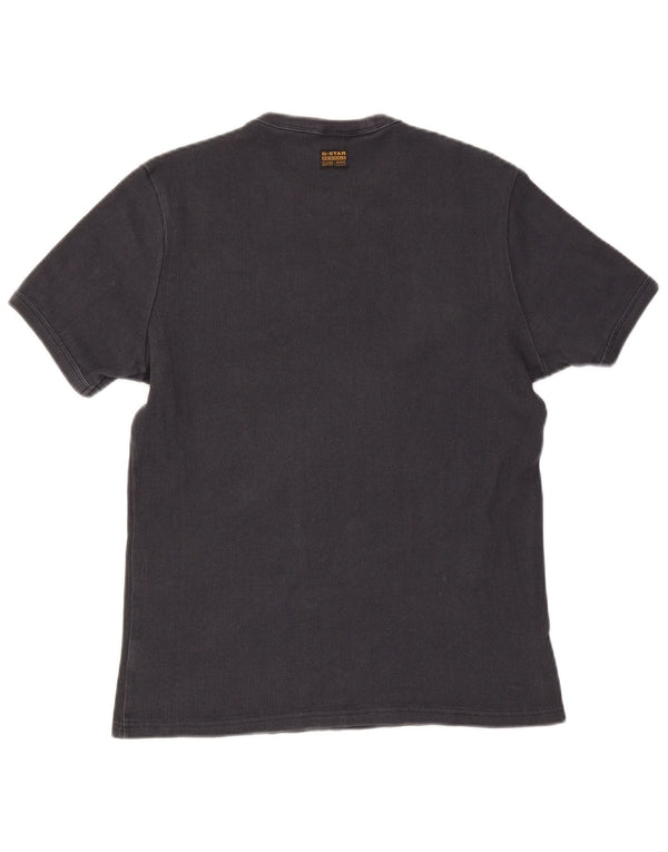 G-Star Hombre Camiseta Top Grande Algodón Negro