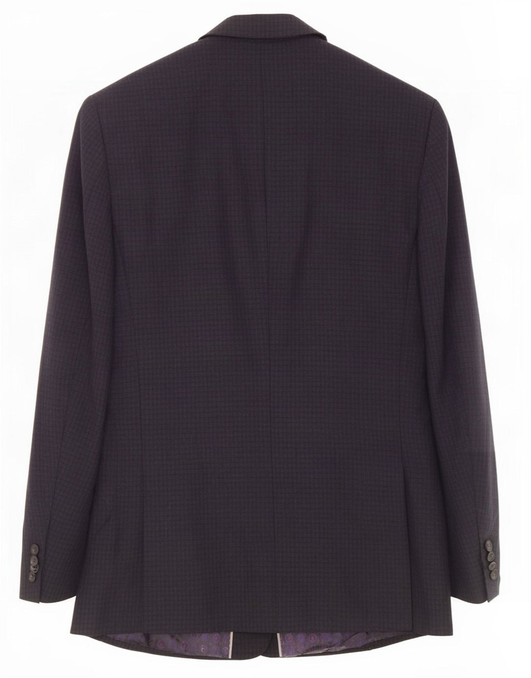 Marks & Spencer Chaqueta tipo blazer de 2 botones para hombre UK 36 Small Grey Check Wool