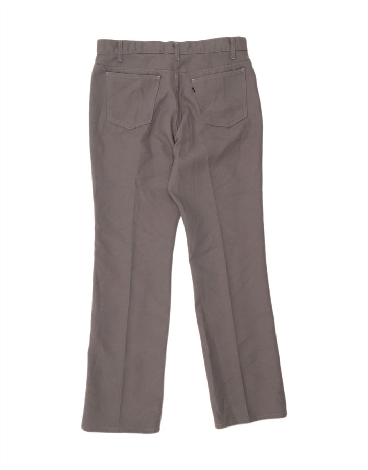 LEVI'S Mens Straight Casual Trousers W38 L34 Grey Polyester Vintage Levi's and Second-Hand Levi's from Messina Hembry 