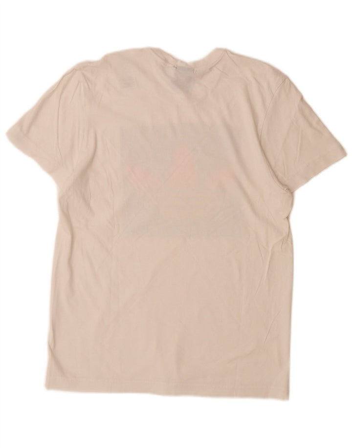 ADIDAS Camiseta gráfica para hombre Top Small White Cotton