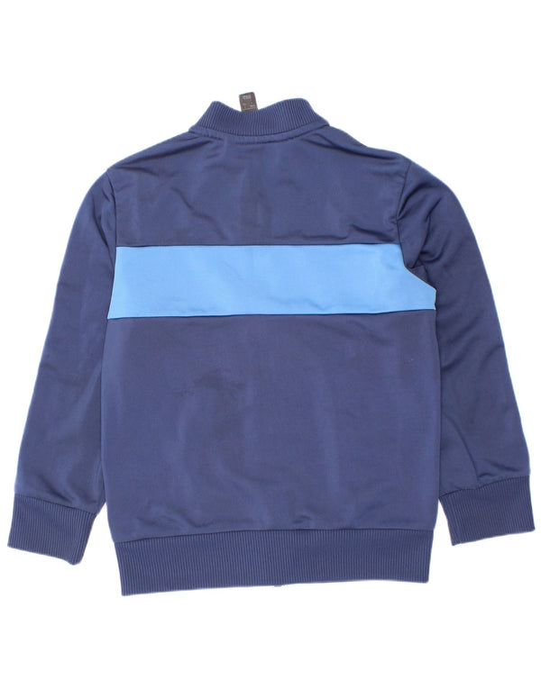 Adidas - Chaqueta de chándal para niño (5-6 años), color azul marino, poliéster