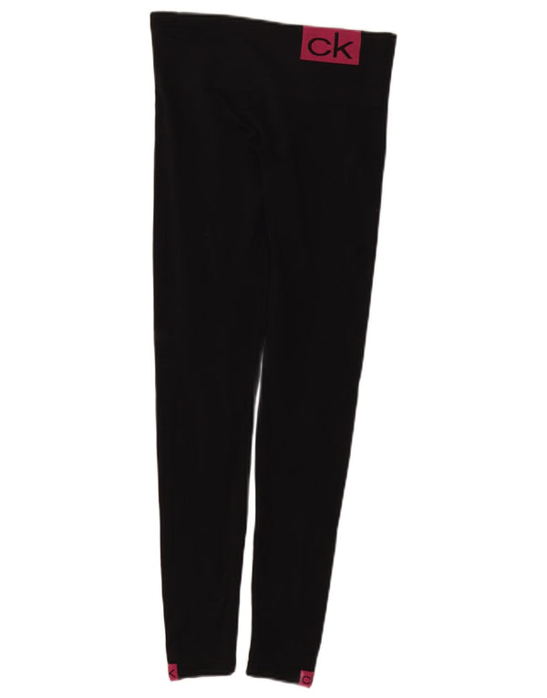 Calvin Klein Leggings gráficos para mujer UK 8 Small Poliamida negra