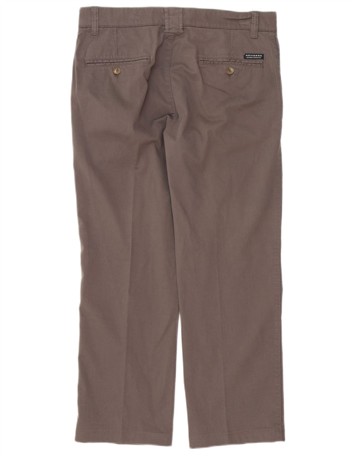 NAVIGARE Pantalón chino recto para hombre IT 48 Medium W34 L26 Algodón gris