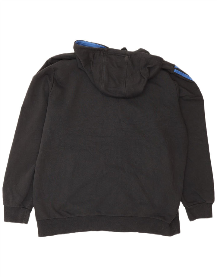 ADIDAS Sudadera con capucha y cremallera para hombre XL Algodón negro