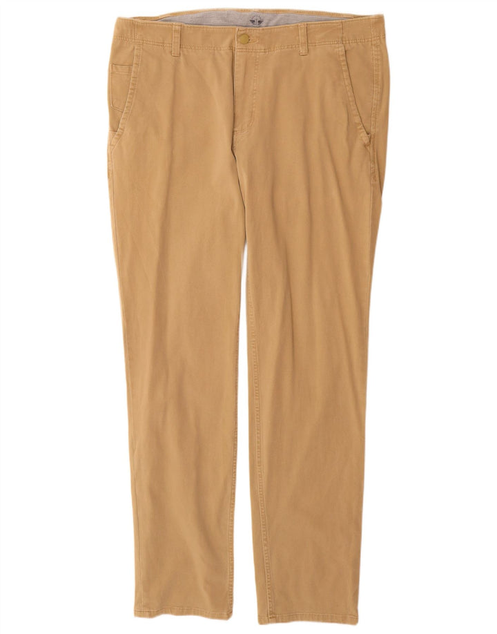 DOCKERS Pantalón chino ajustado para hombre W36 L32 Algodón beige
