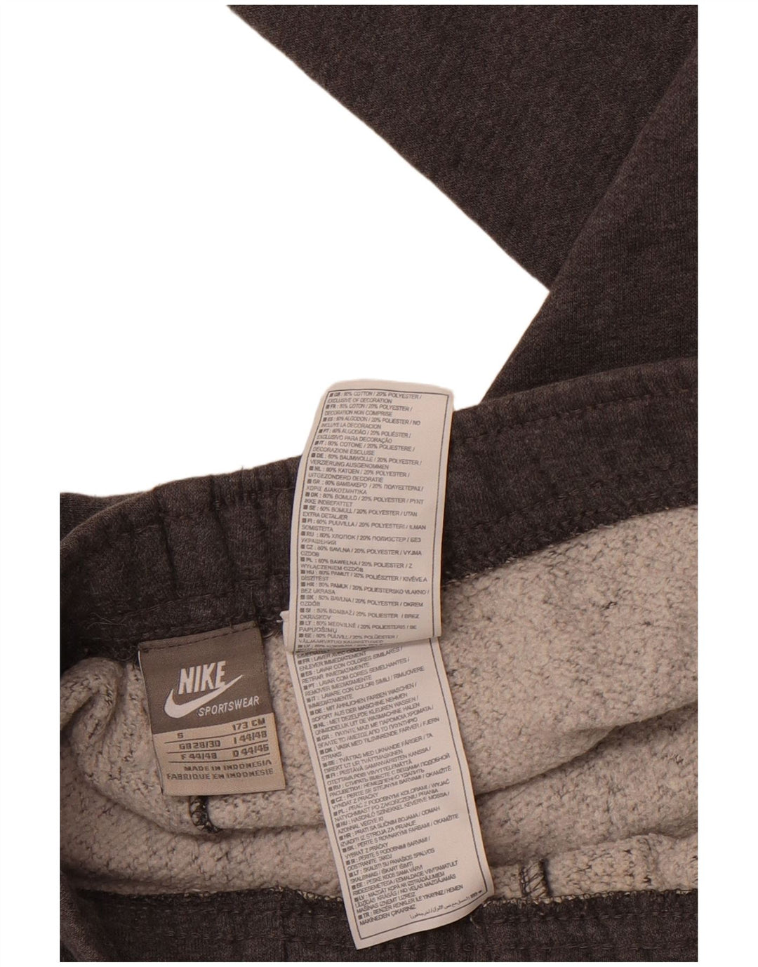 Nike Hombre Graphic Chándal Pantalones Joggers Pequeño Gris Algodón Deportes