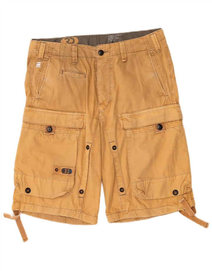 G-Star Hombre Shorts Cargo Gráficos W32 Algodón Beige Medio