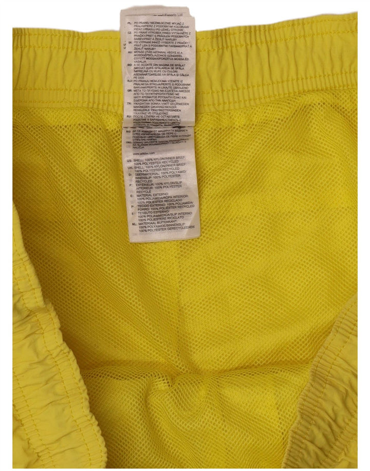 Adidas - Bañador para hombre, talla grande, nailon amarillo