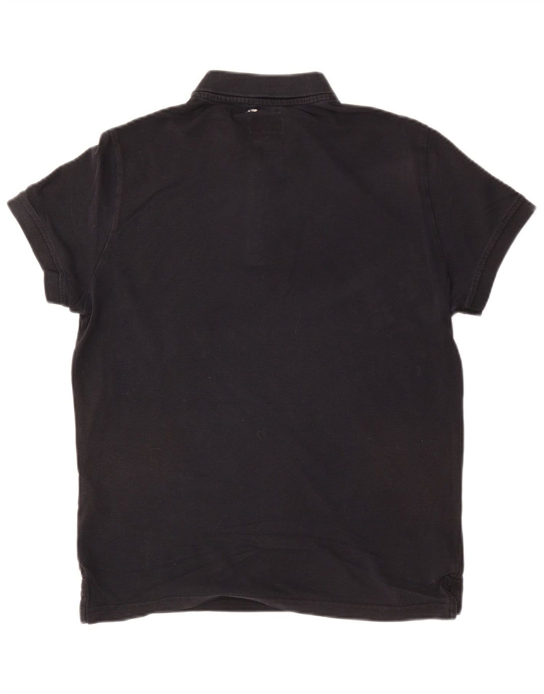 Armani Jeans Polo de ajuste personalizado para hombre, algodón negro mediano